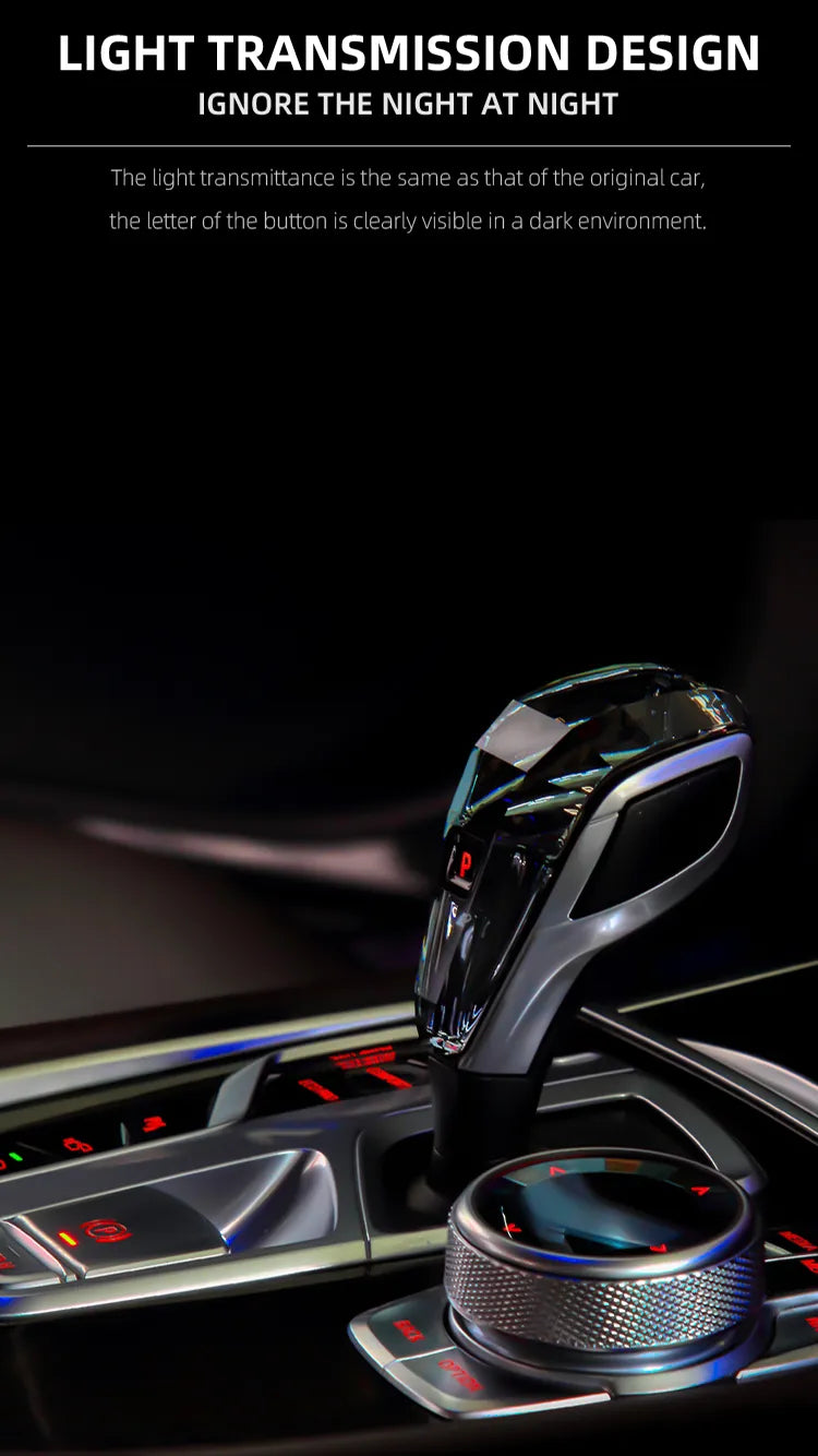 Crystal 4-Piece Set Gear Shift Knob for BMW X5 G05 G06 G07 E70 E71 G01 G08 G14 G15 G20 G30 F10 F30 F20 Car Interior Accessories